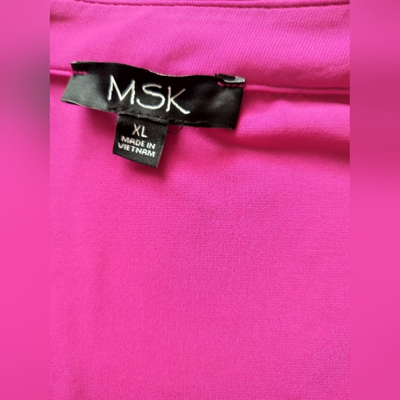New MSK hot pink sleeveless midi dress size XL - Picture 11 of 11